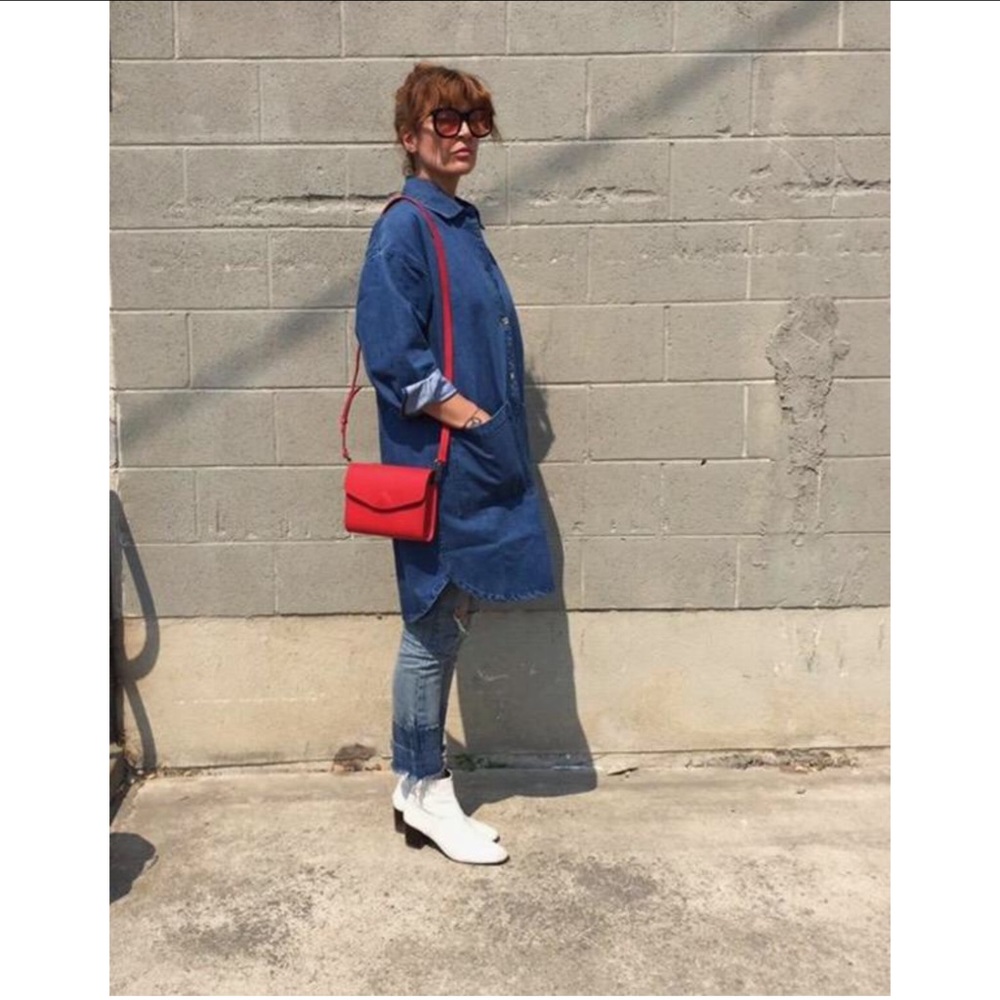 VereVerto mini box purse in Cherry